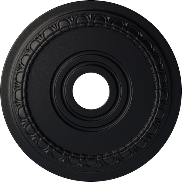 Ekena Millwork Munich Ceiling Medallion (Fits Canopies up to 5 5/8"), 17 1/2"OD x 3 5/8"ID x 1"P, Steel Gray CM17MUSGS - main